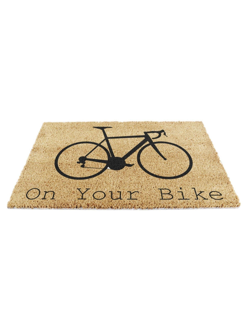 Artsy Mats On Your Bike doormat 60x40, imported from the UK