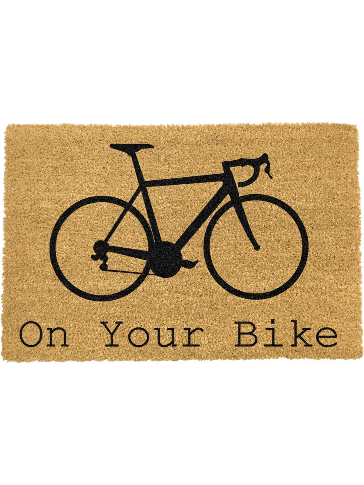 Artsy Mats On Your Bike doormat 60x40, imported from the UK