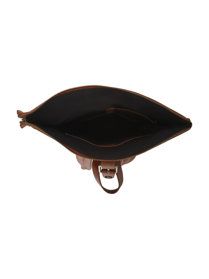 Jones Bootmaker Uphall backpack in tan grain leather (British brand)