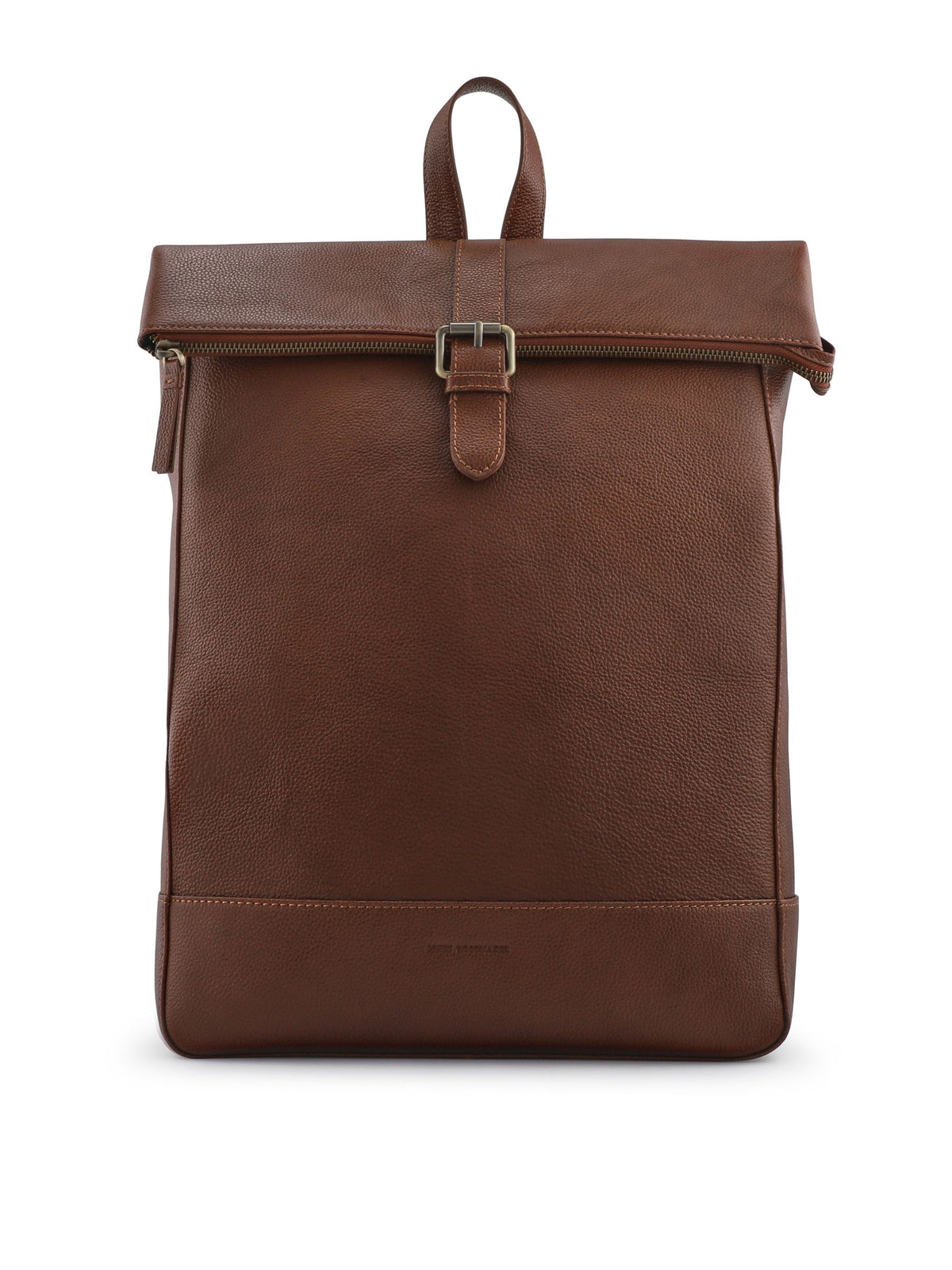Jones Bootmaker Uphall backpack in tan grain leather (British brand)