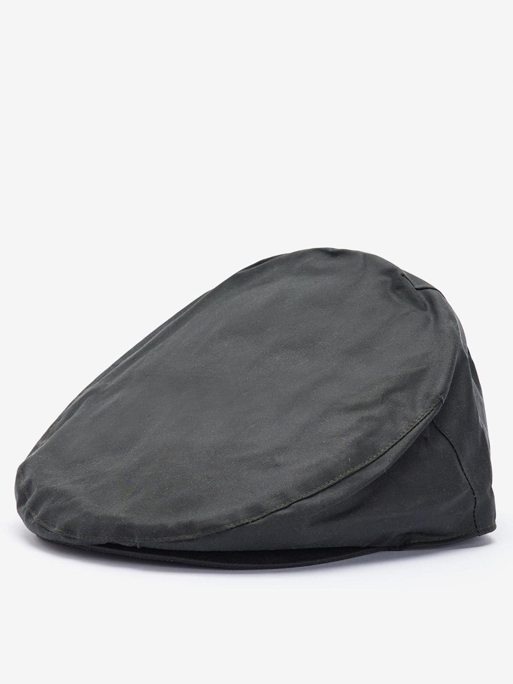 Barbour® Black Wax Flat Cap