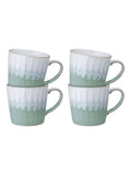 Denby set of 4 green reactive mugs 400ml, UK version