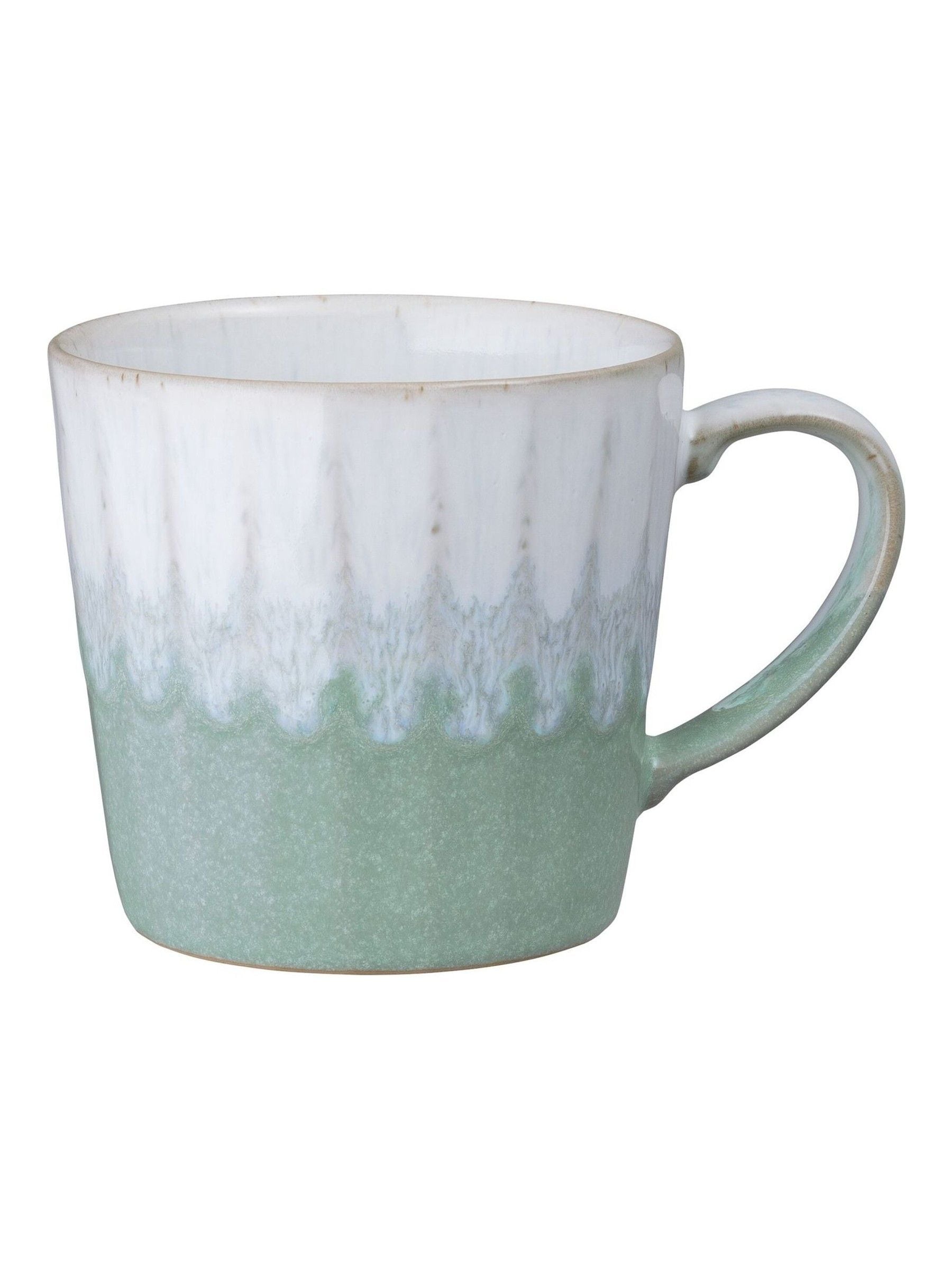 Denby set of 4 green reactive mugs 400ml, UK version