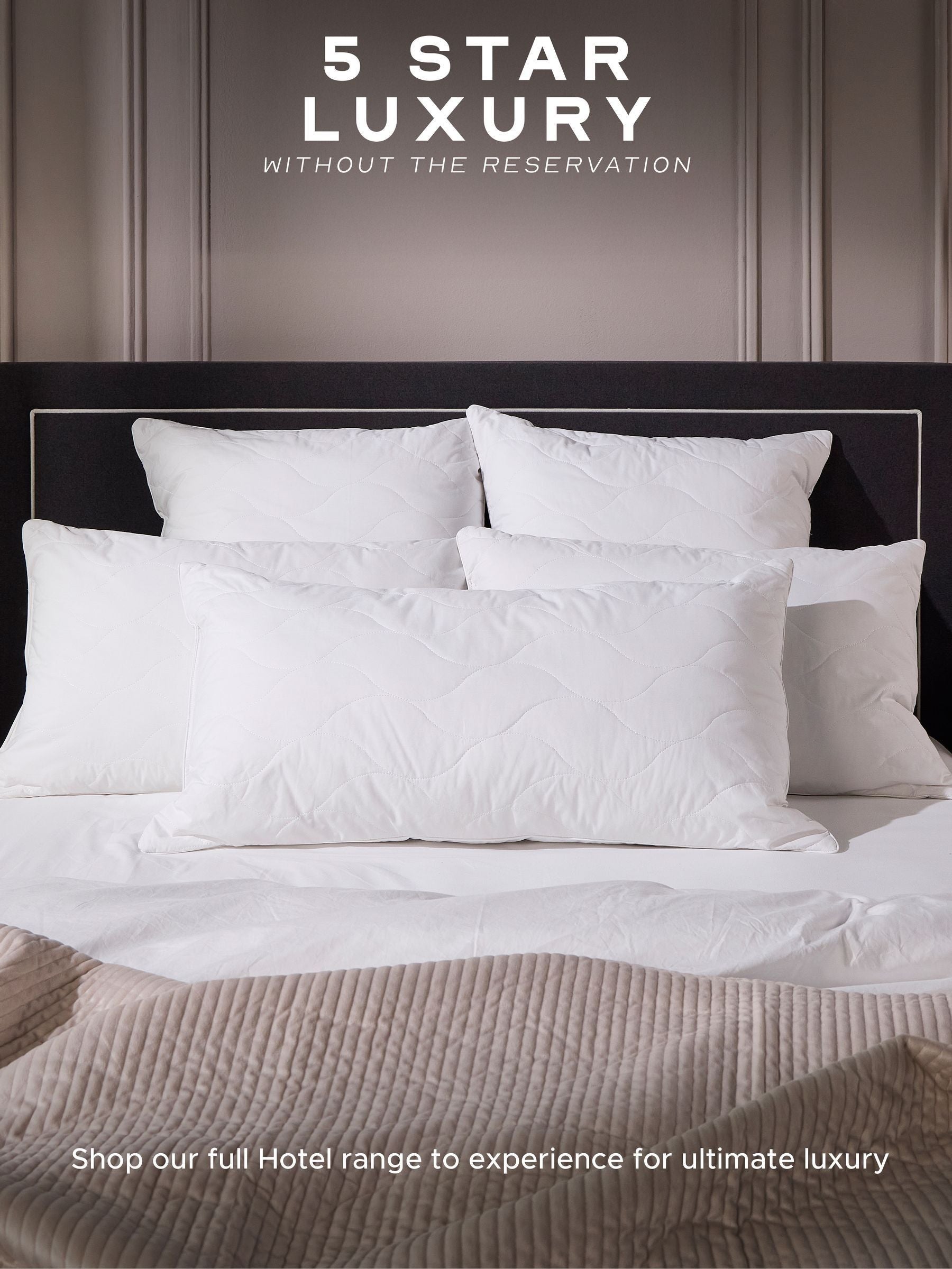 Snuggledown Hotel kingsize firm side sleeper pillow, UK version