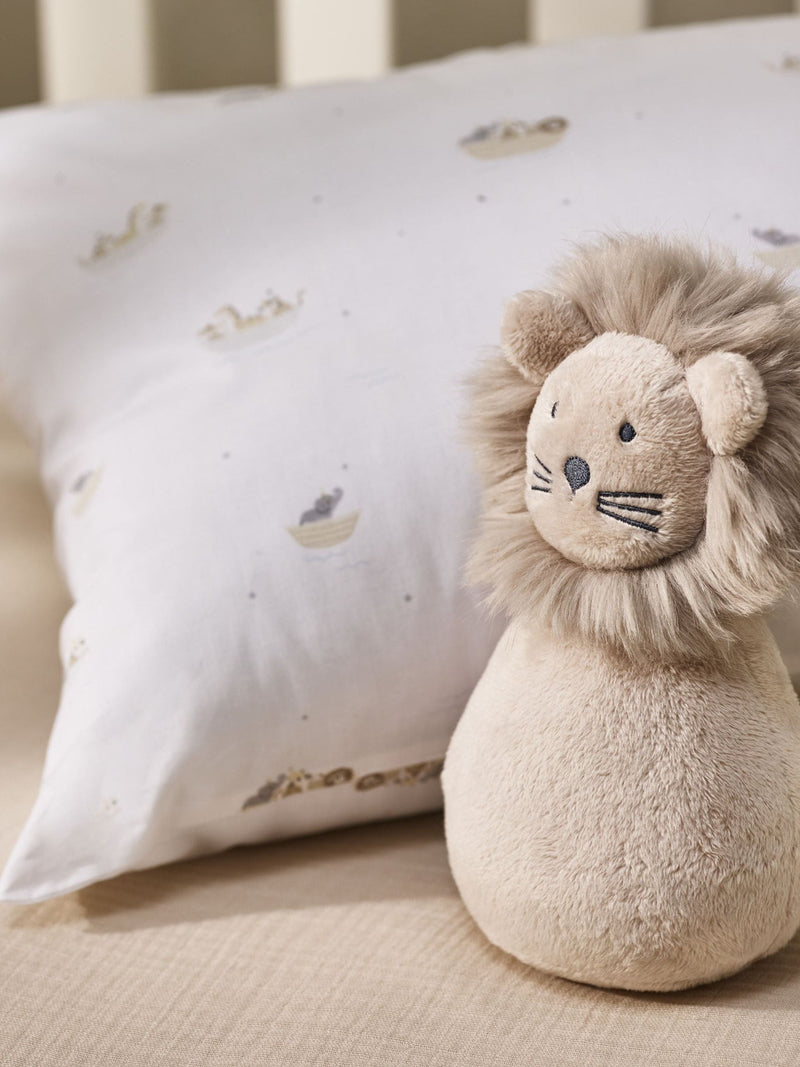 White Company Lenny Lion rocking baby toy - British product