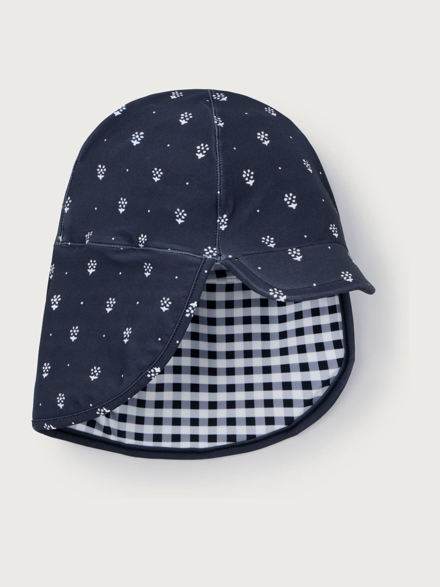 The White Company white daisy reversible swim hat - British product