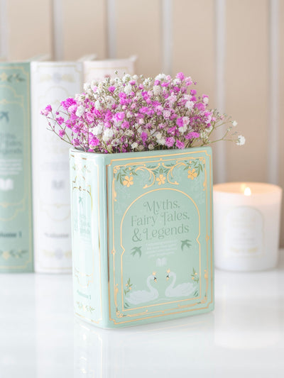 Next Something Different Green Book Shaped Ceramic Vase 600ml- Buy online at McGrocer