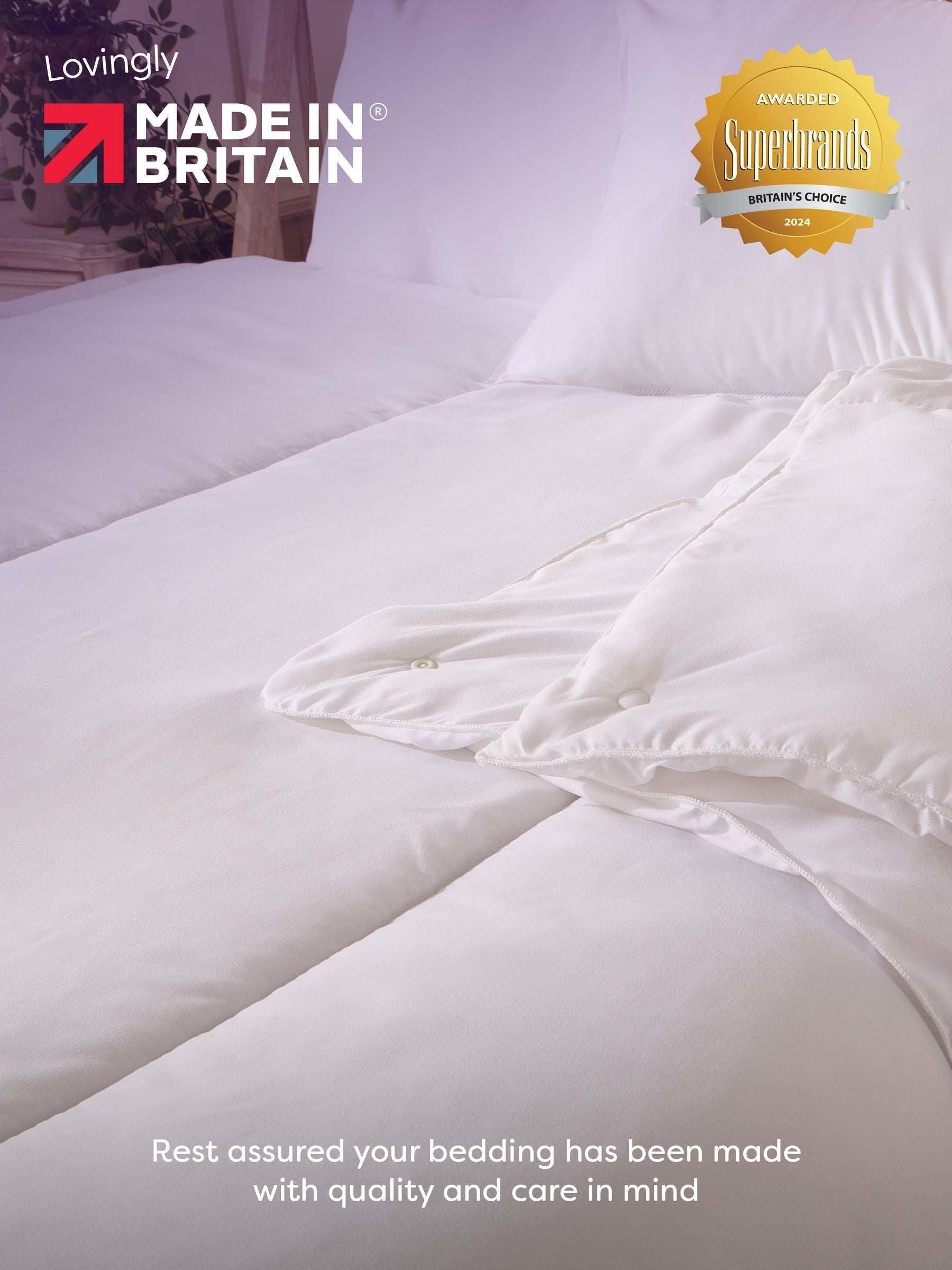 Slumberdown all seasons duvet 13.5 tog, imported from the UK