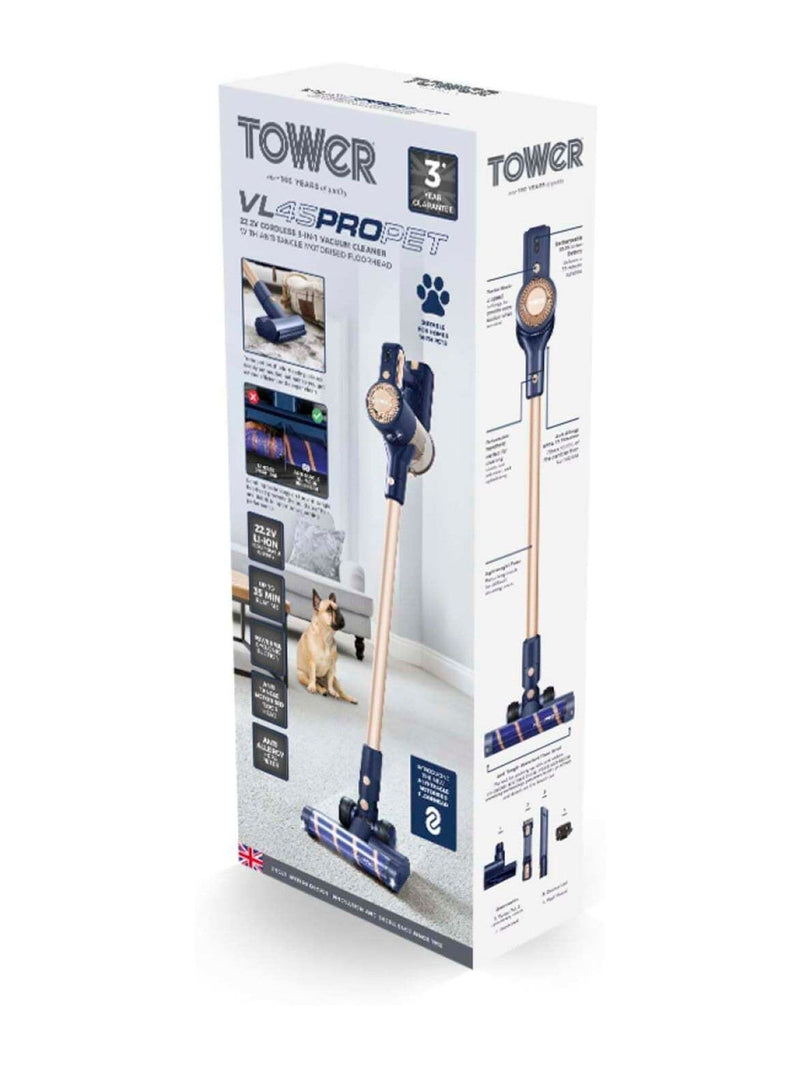 Tower blue VL45 cordless 3-in-1 vacuum cleaner (British brand)