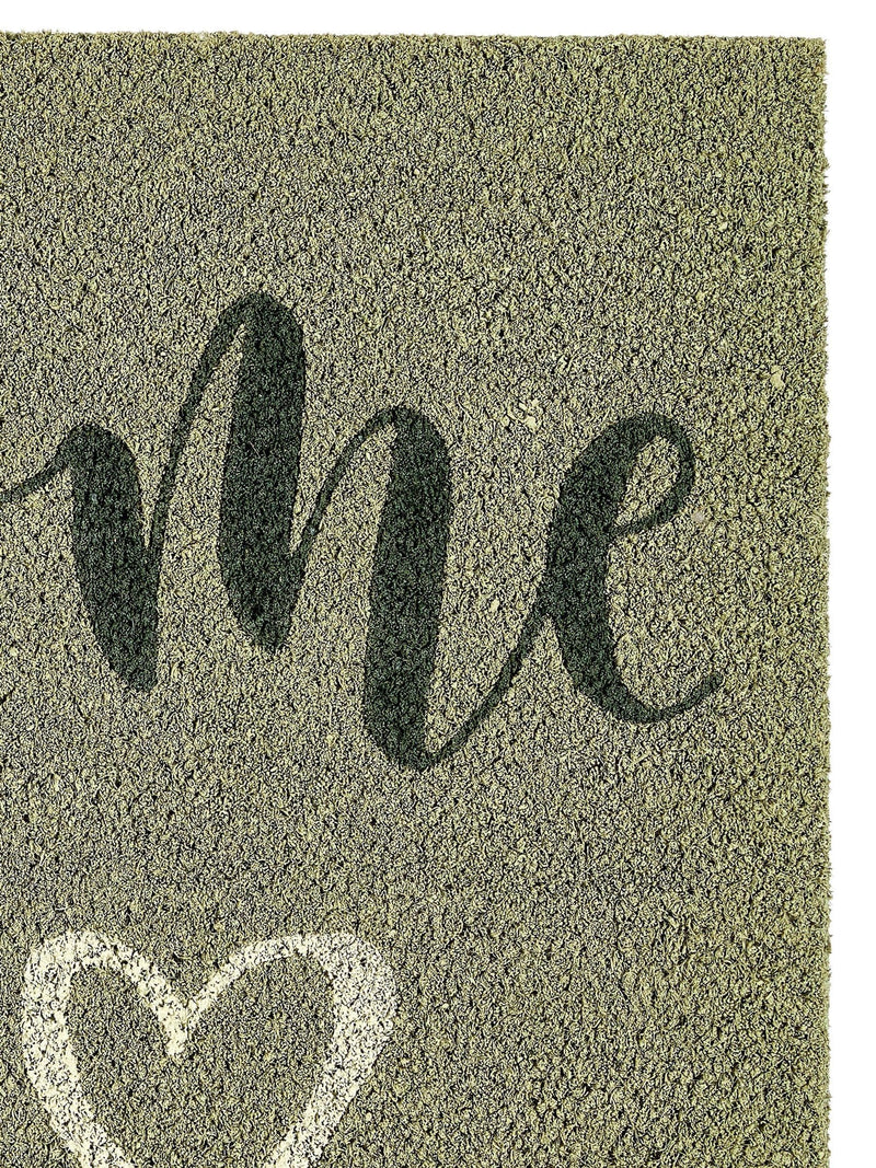 My Mat green welcome coir doormat 75x45cm (British brand)