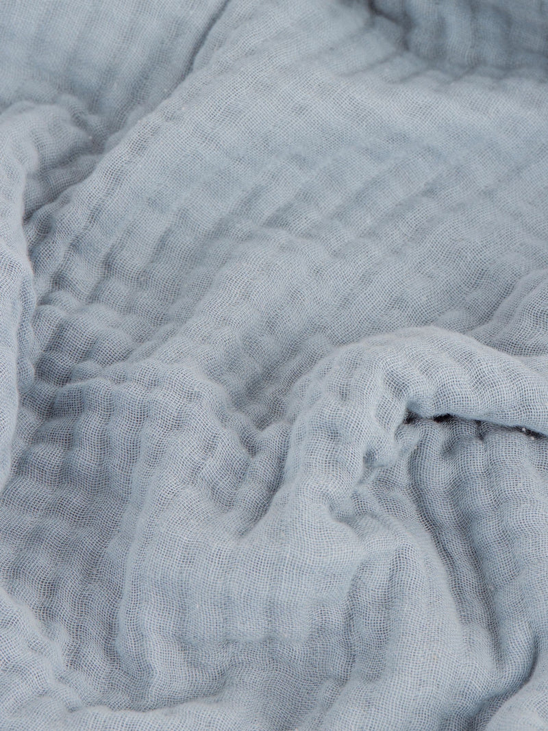 Yard Mineral Lark muslin cotton throw - British product