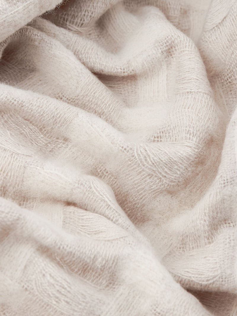 Wylder Linen Walton Waffle Fringed Throw
