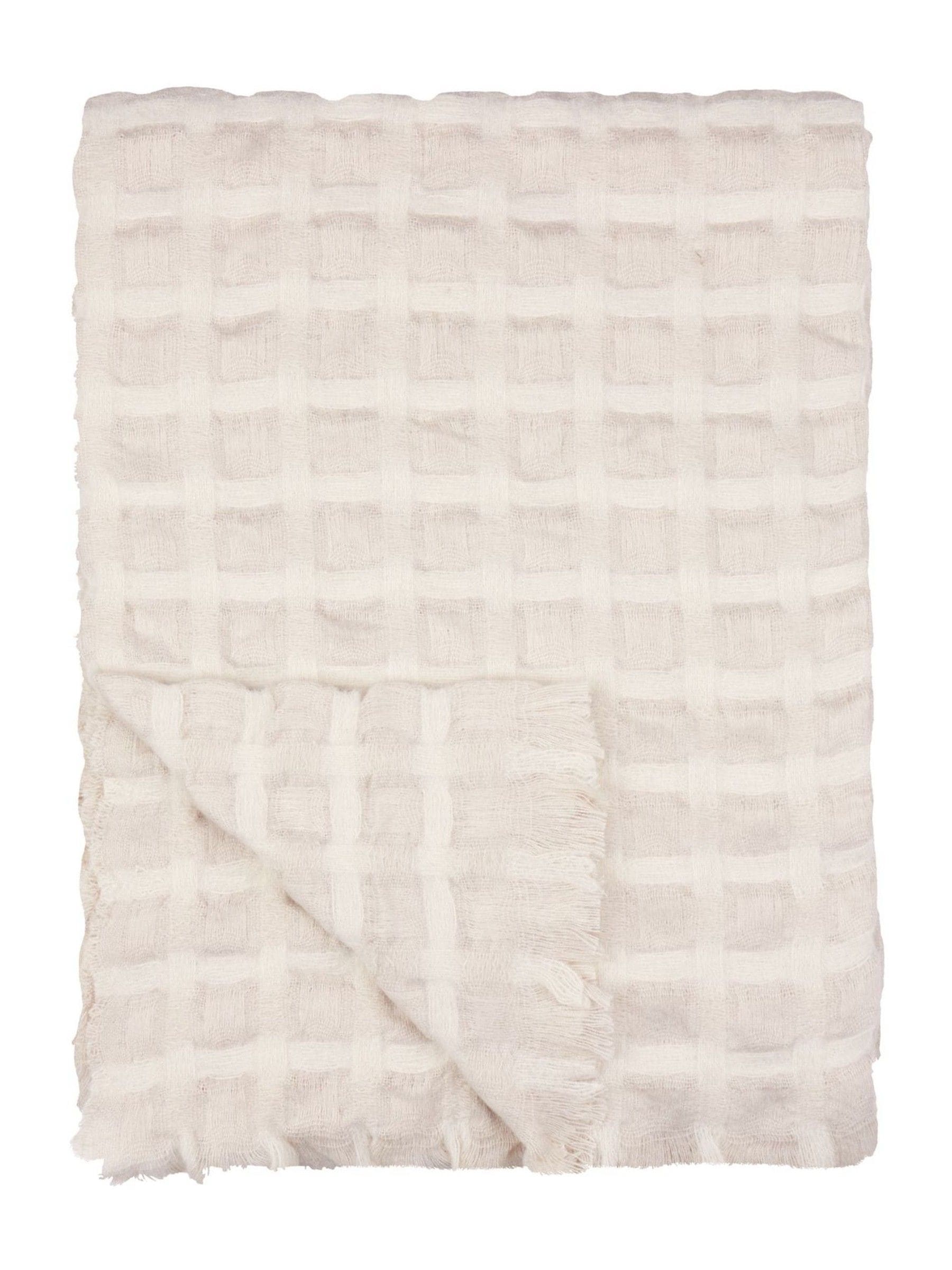 Wylder Linen Walton Waffle Fringed Throw