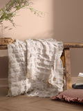 Wylder Linen Walton Waffle Fringed Throw