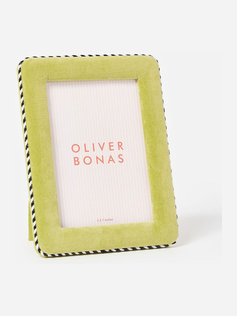 Oliver Bonas green velvet photo frame 6x8 (British brand)