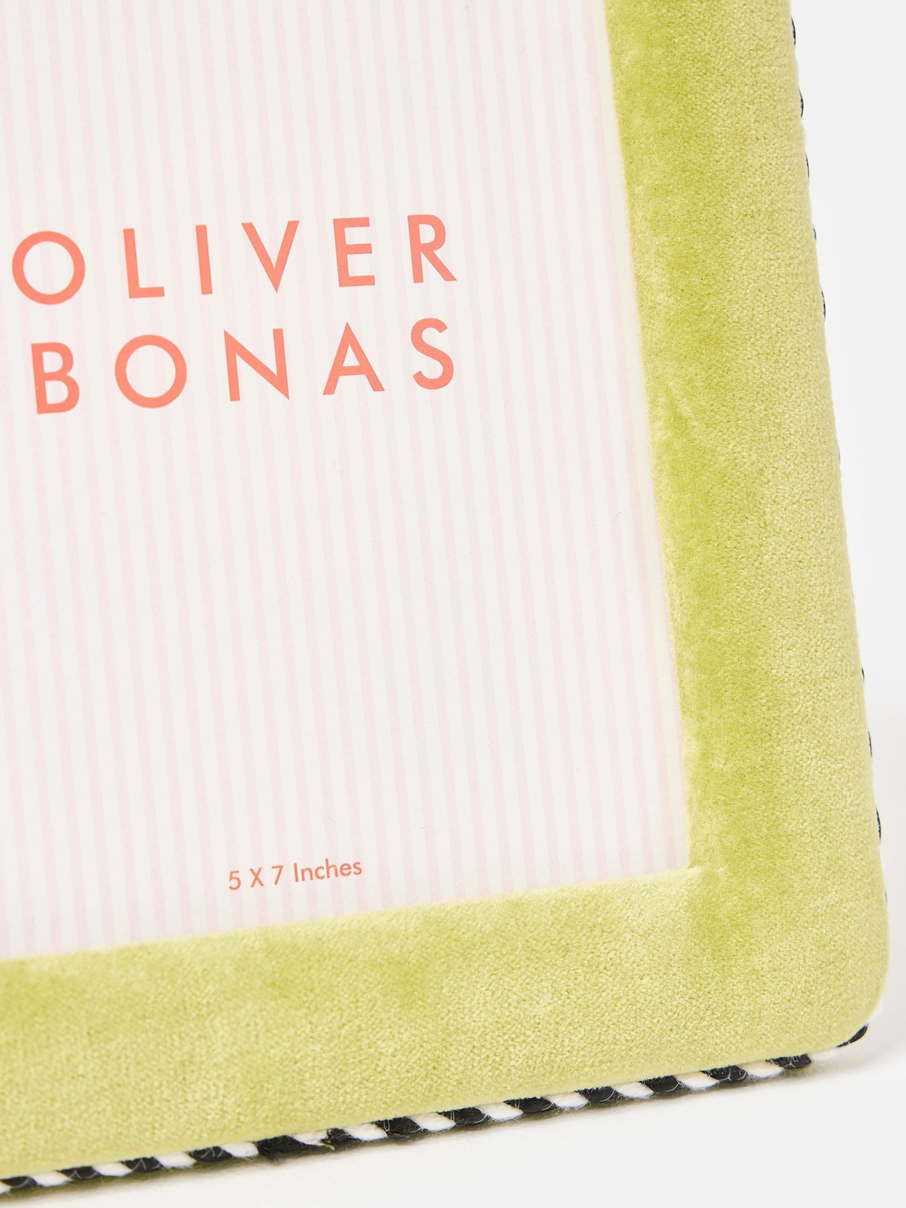 Oliver Bonas green velvet photo frame 6x8 (British brand)