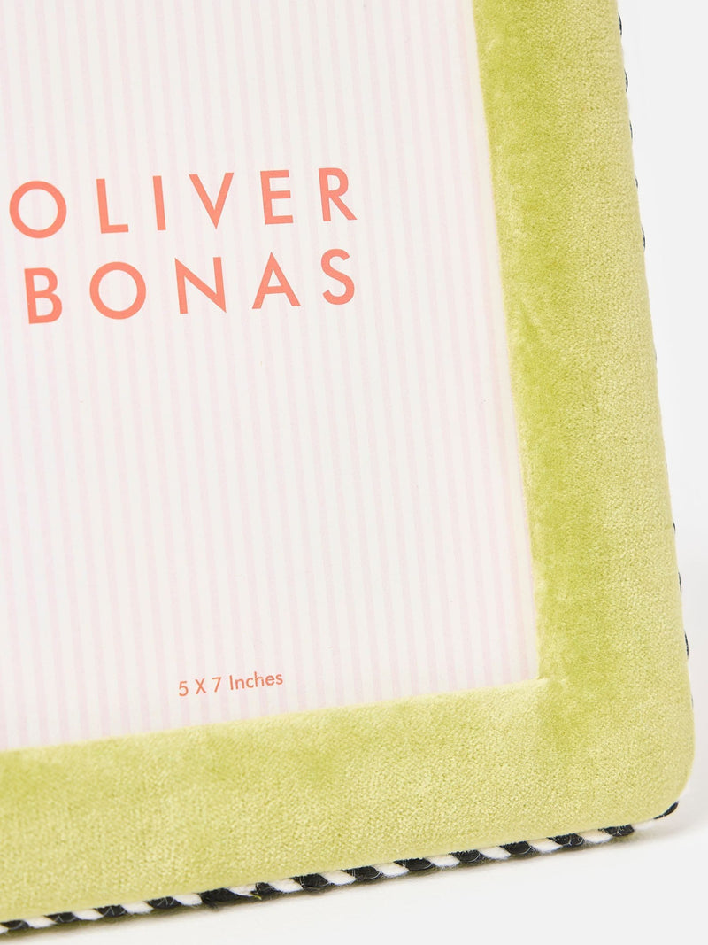 Oliver Bonas green velvet photo frame 6x8 (British brand)