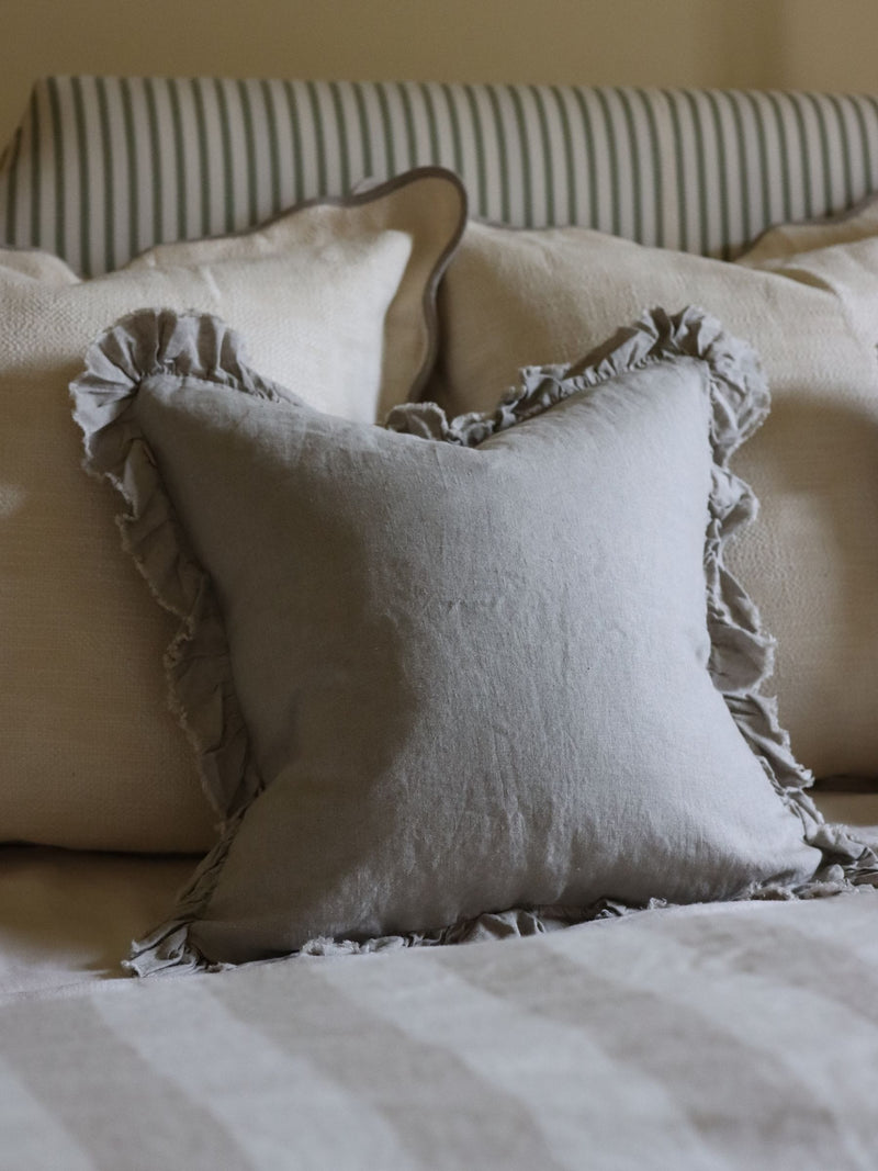Ellenvale Interiors natural linen cushion cover set 5 pack, imported from the UK