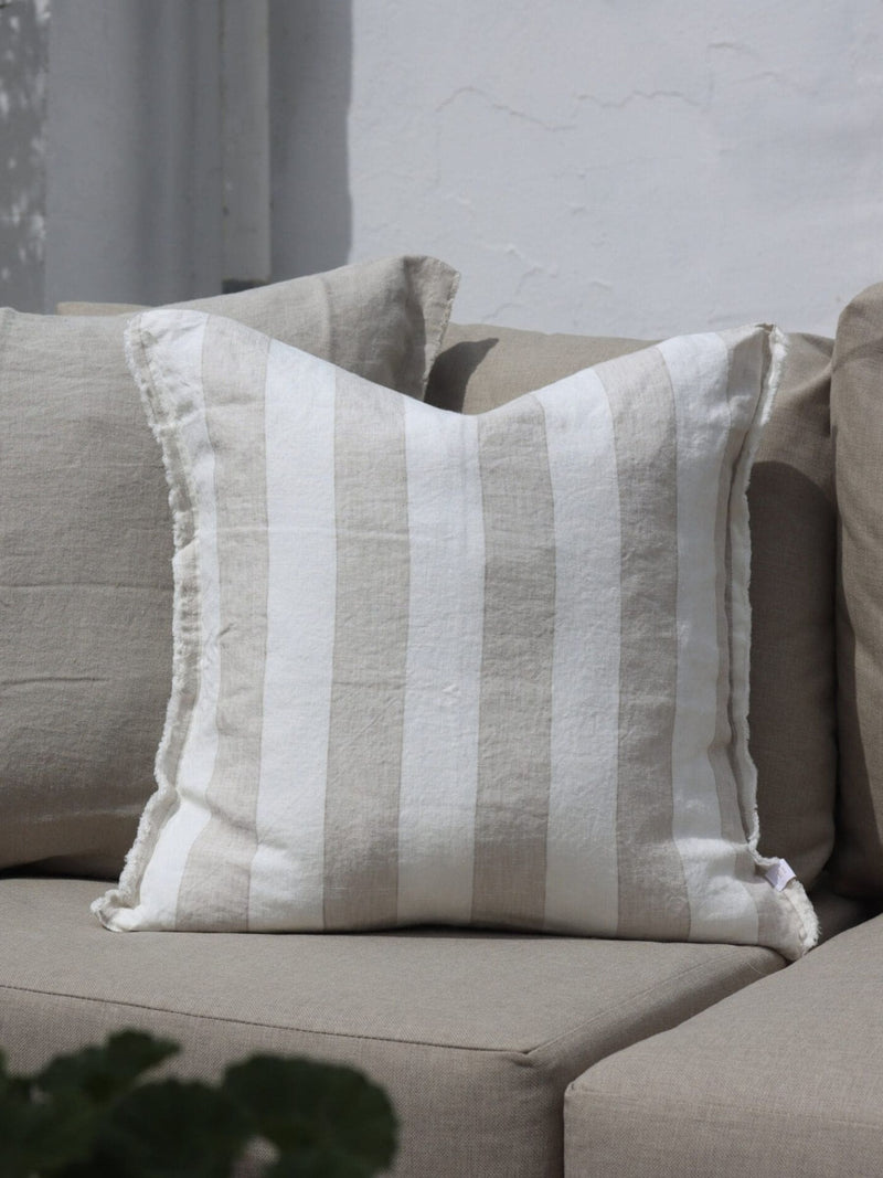 Ellenvale Interiors natural linen cushion cover set 5 pack, imported from the UK