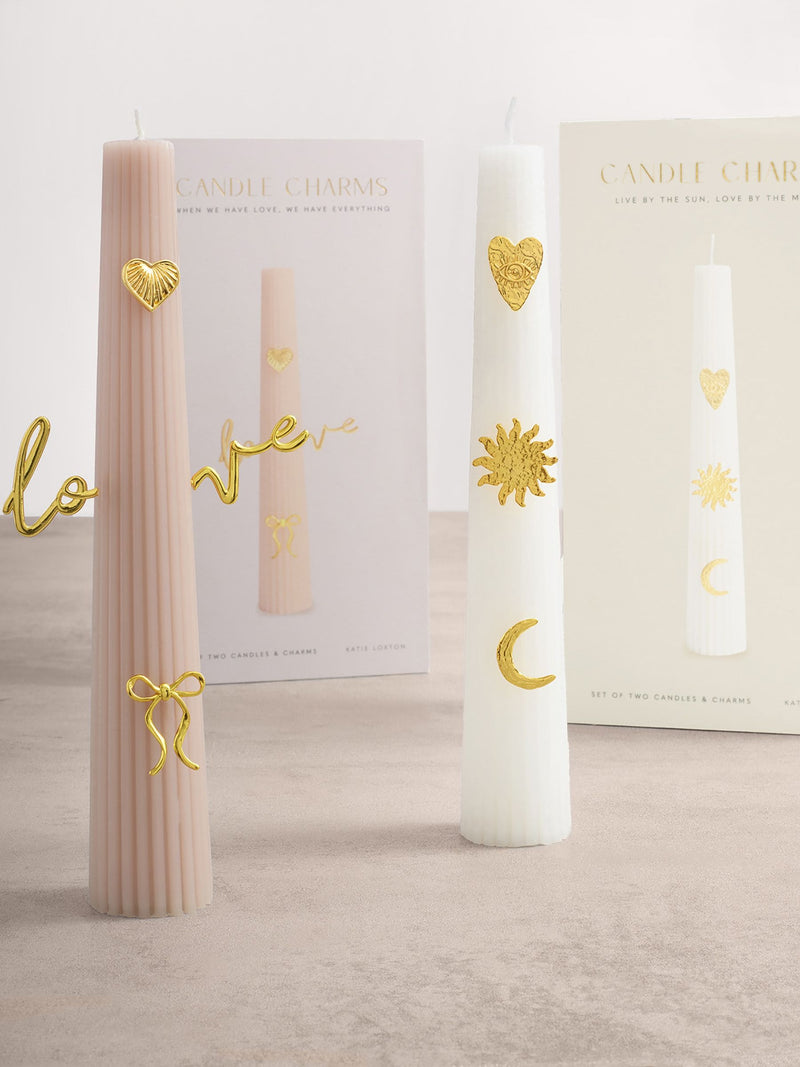 Katie Loxton candle gift set pink charms, UK version