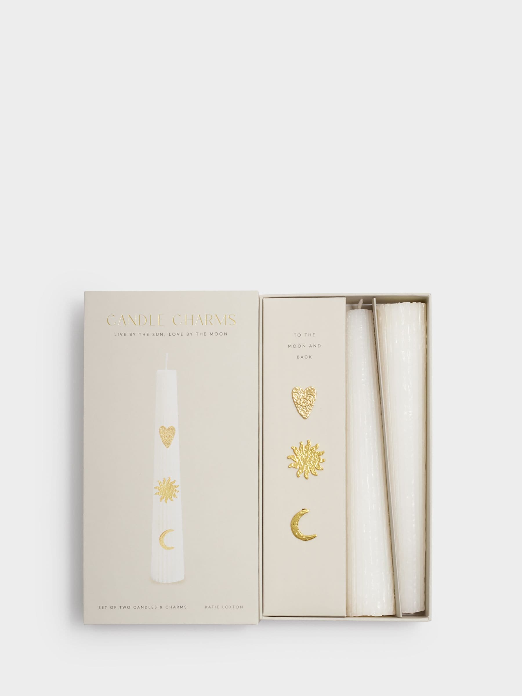 Katie Loxton unscented candle gift set with charms (British brand)