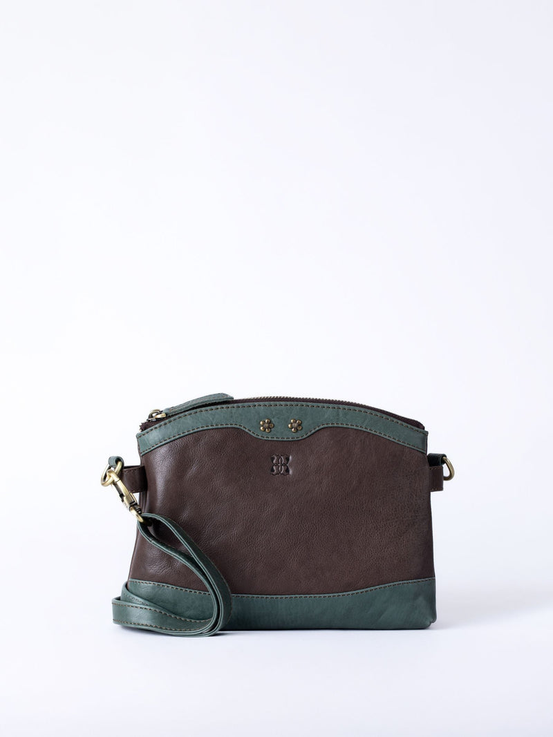Lakeland Leather Dark Brown Hartsop Zip Cross-Body Bag