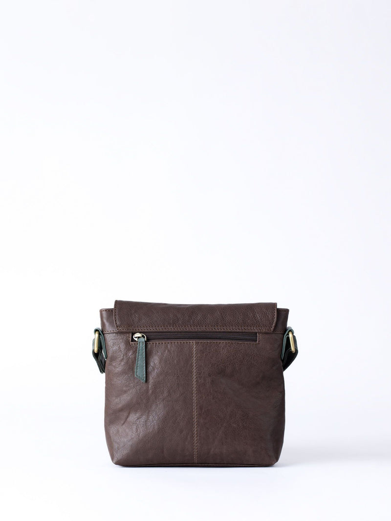 Lakeland Leather Brown Hartsop Flapover Cross-Body Bag