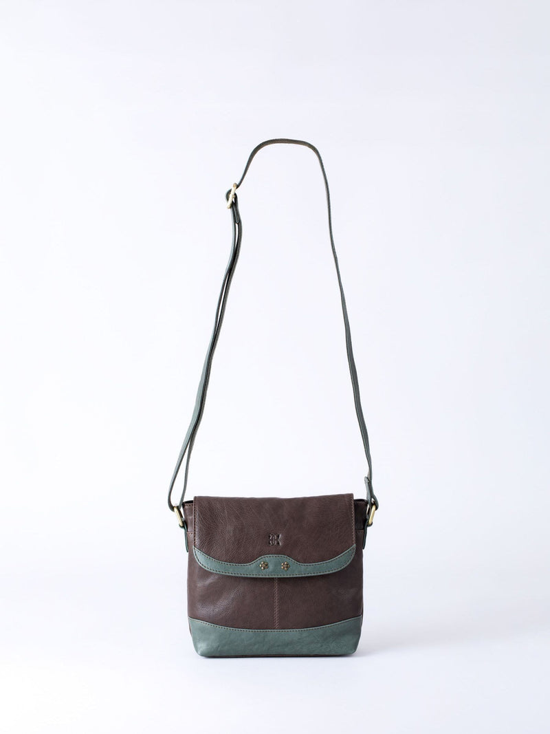 Lakeland Leather Brown Hartsop Flapover Cross-Body Bag