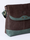 Lakeland Leather Brown Hartsop Flapover Cross-Body Bag