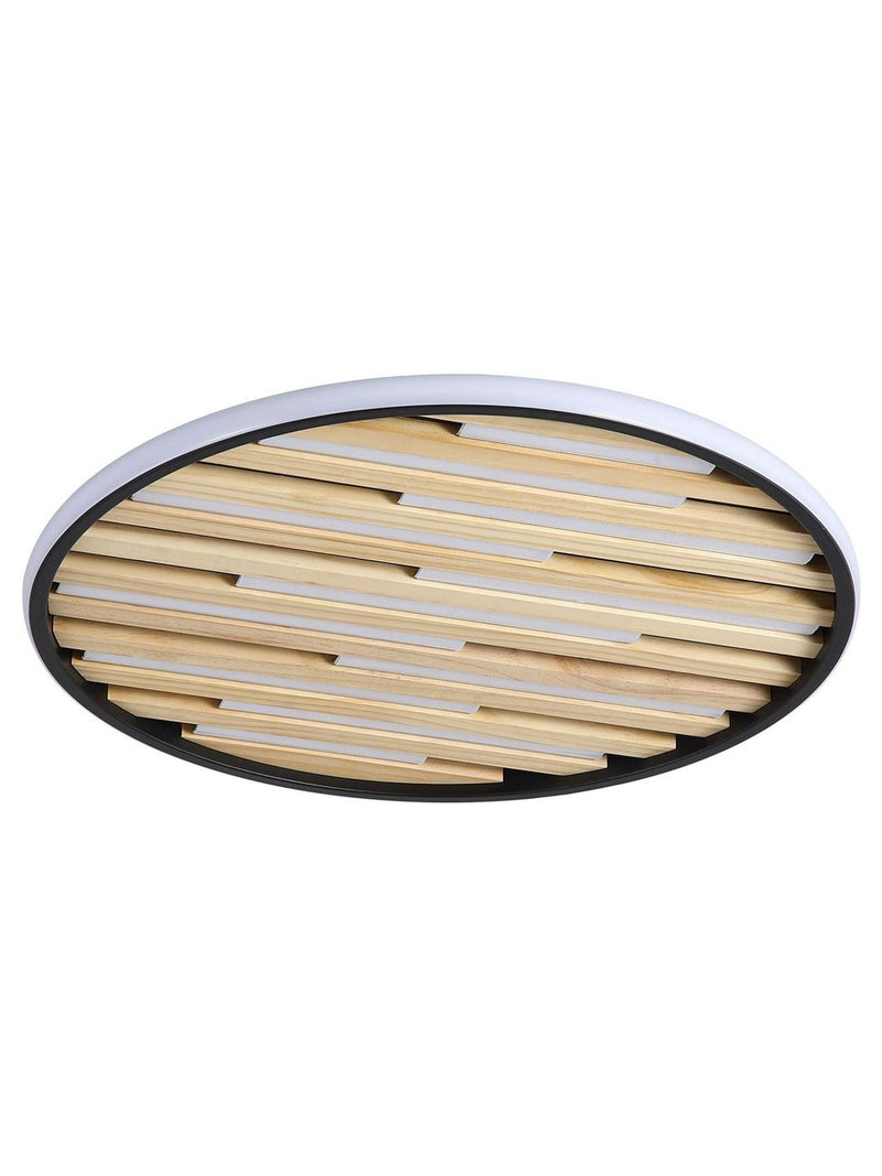 Searchlight Black Caen LED flush ceiling light, imported from the UK