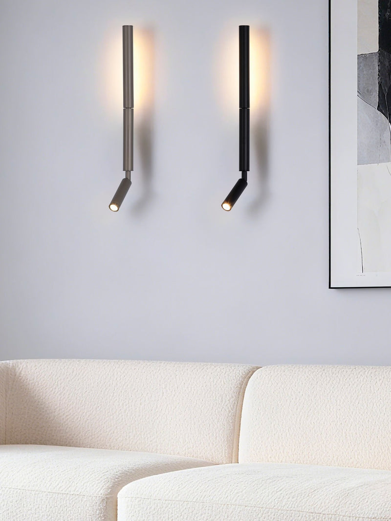 Searchlight Asher latte metallic LED wall light, imported from the UK