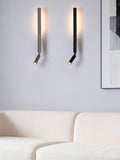 Searchlight Asher latte metallic LED wall light, imported from the UK
