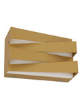 Searchlight Arran LED wall light in satin brass, 12.5x20cm (British brand)