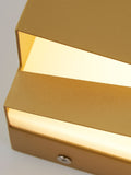 Searchlight Arran LED wall light in satin brass, 12.5x20cm (British brand)