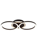 Searchlight Black Deni LED flush ceiling light (British brand)