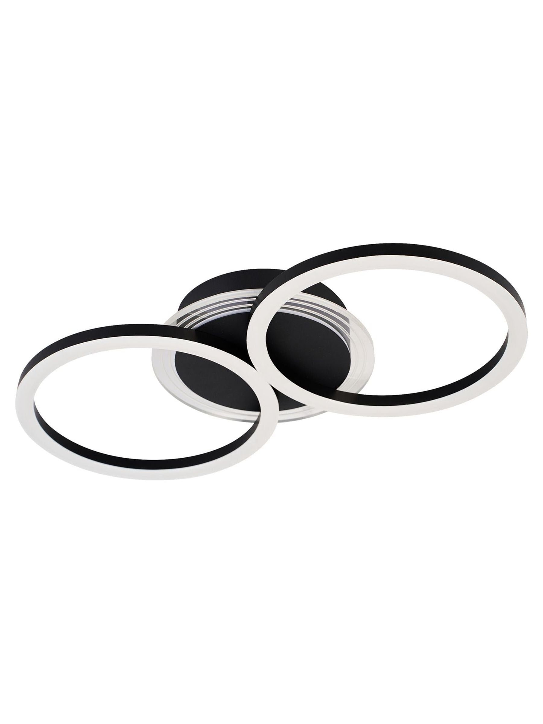 Searchlight Black Deni LED flush ceiling light (British brand)