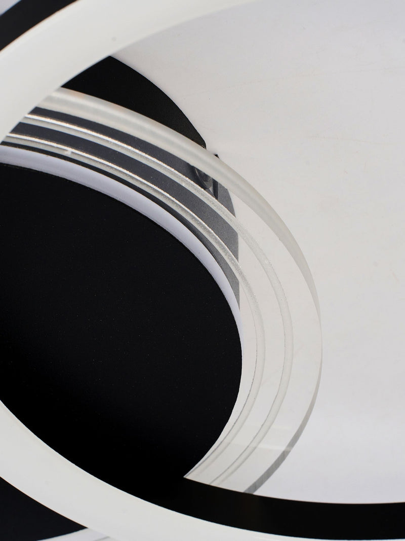 Searchlight Black Deni LED flush ceiling light (British brand)