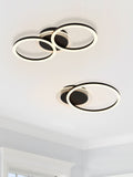 Searchlight Black Deni LED flush ceiling light (British brand)