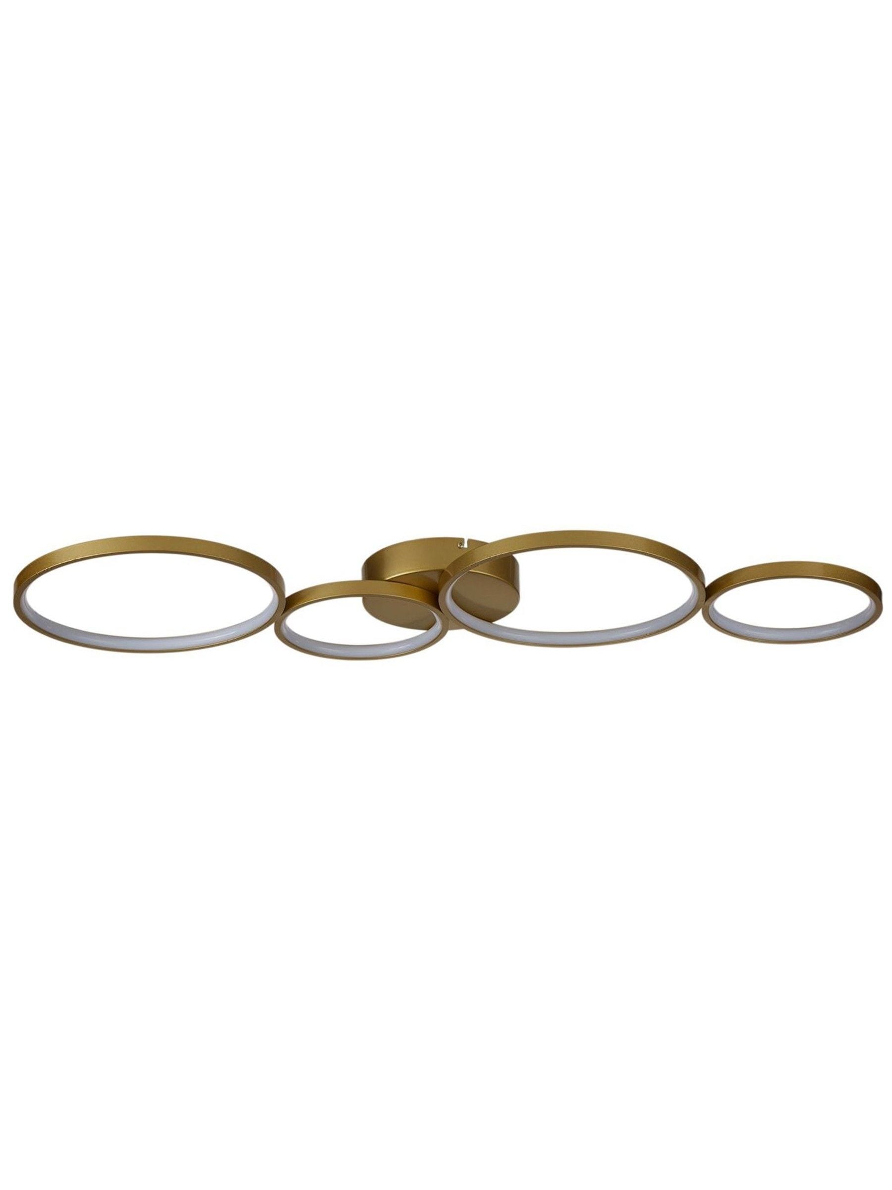 Searchlight gold Aflix LED flush ceiling light, imported from the UK