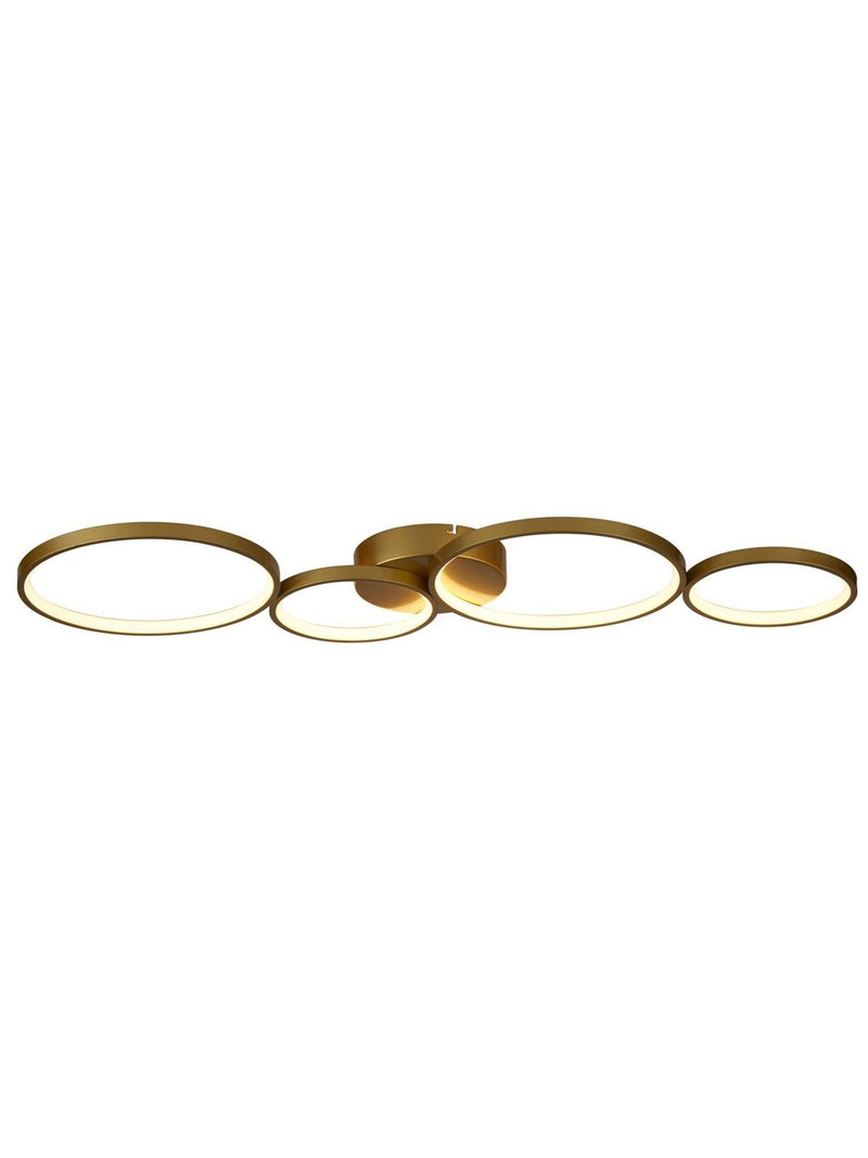 Searchlight gold Aflix LED flush ceiling light, imported from the UK