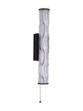 Searchlight Raphie LED wall light black clear glass, imported from the UK