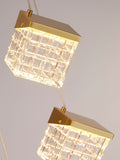Searchlight Dana 5-light LED pendant satin brass (British brand)