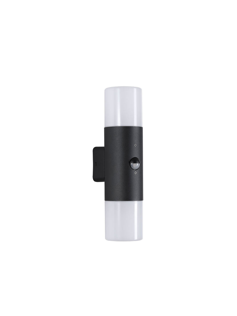 Searchlight Dax black and white outdoor wall light 30cm (British brand)