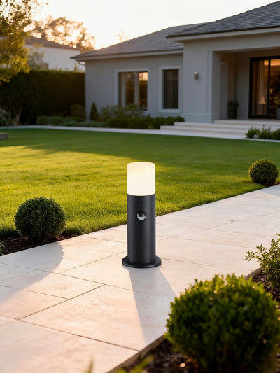 Next Searchlight Black and White Dax LED Outdoor Bollard Light- Buy online at McGrocer