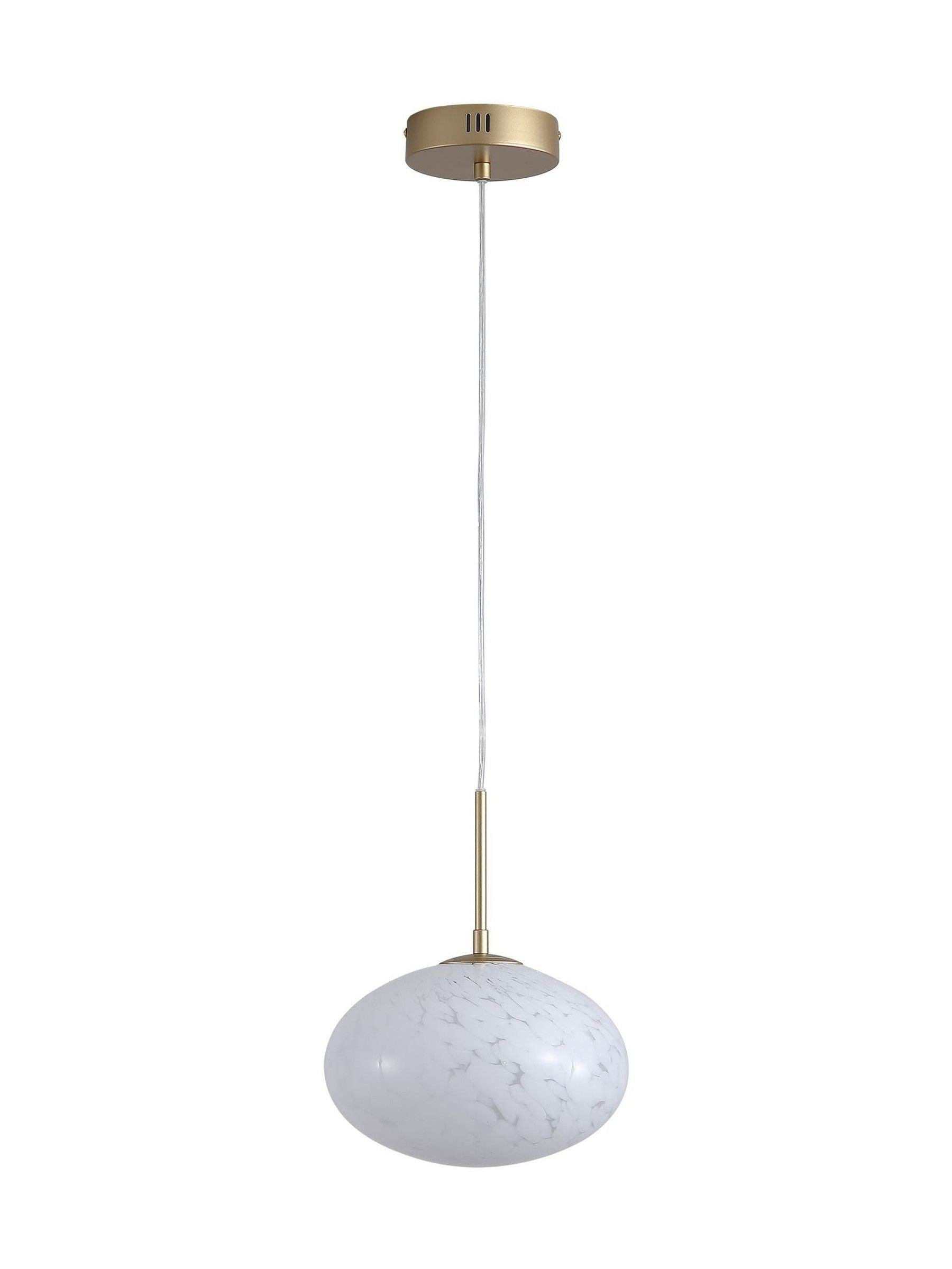 Searchlight Poppy gold pendant confetti glass ceiling light, UK version