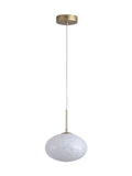 Searchlight Poppy gold pendant confetti glass ceiling light, UK version