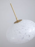 Searchlight Poppy gold pendant confetti glass ceiling light, UK version