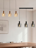 Searchlight mocha amber pendant ceiling light 120cm, imported from the UK