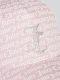 Juicy Couture pink all-over print canvas cap (British brand)