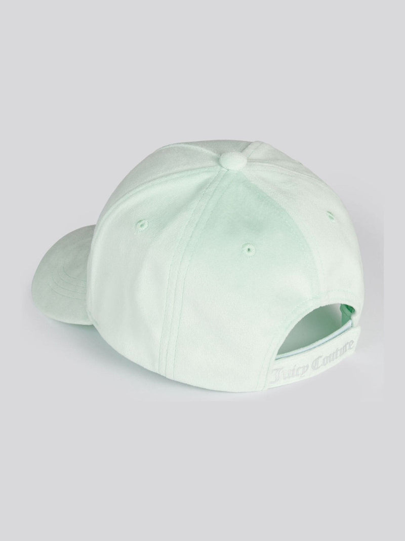Juicy Couture green velour cap with diamante logo (British brand)